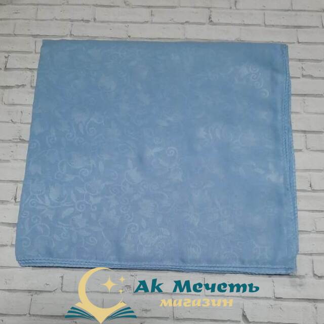 Платок (небесно голубой) р.95*95